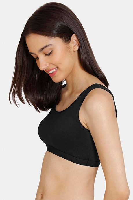 Zivame Girls Double Layered Non Wired Full Coverage Slip-on Beginner Bra (Pack of 2) - Multicolor — image 8